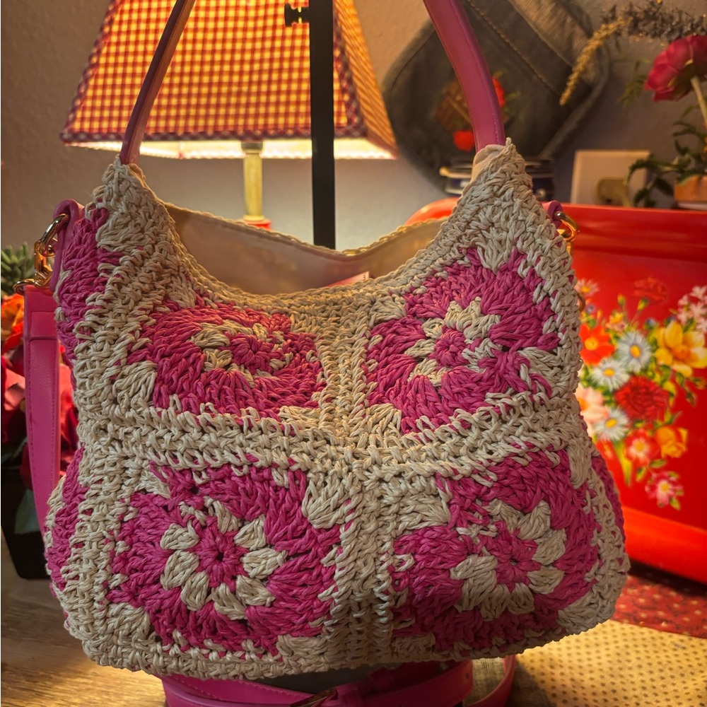 Like Dreams Small Straw Crossbody